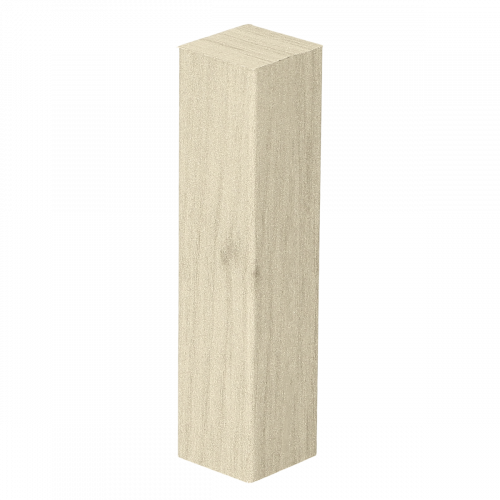 Hoek/eindstuk folie 4st. eiken helder